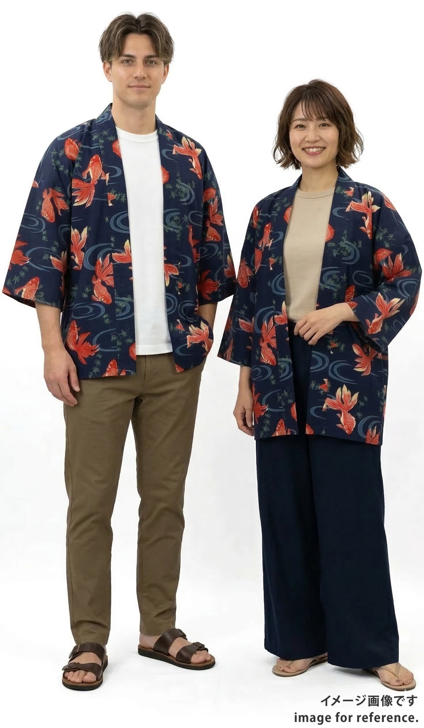 和心 法被 金魚紺 ユニセックス – musubi-kyoto-｜Kimono&Yukata