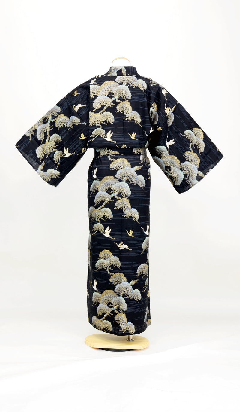 KIMONO Pine and cranes