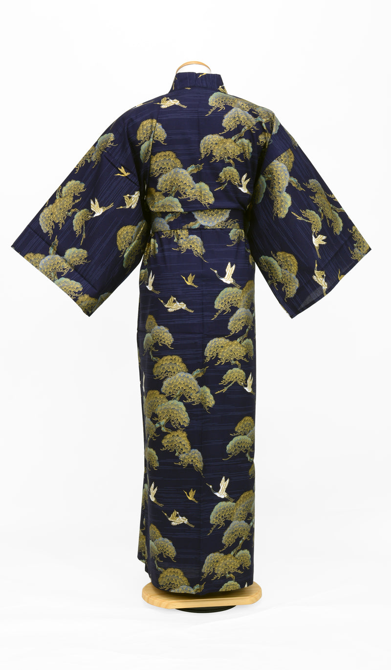 YUKATA Pine and Cranes