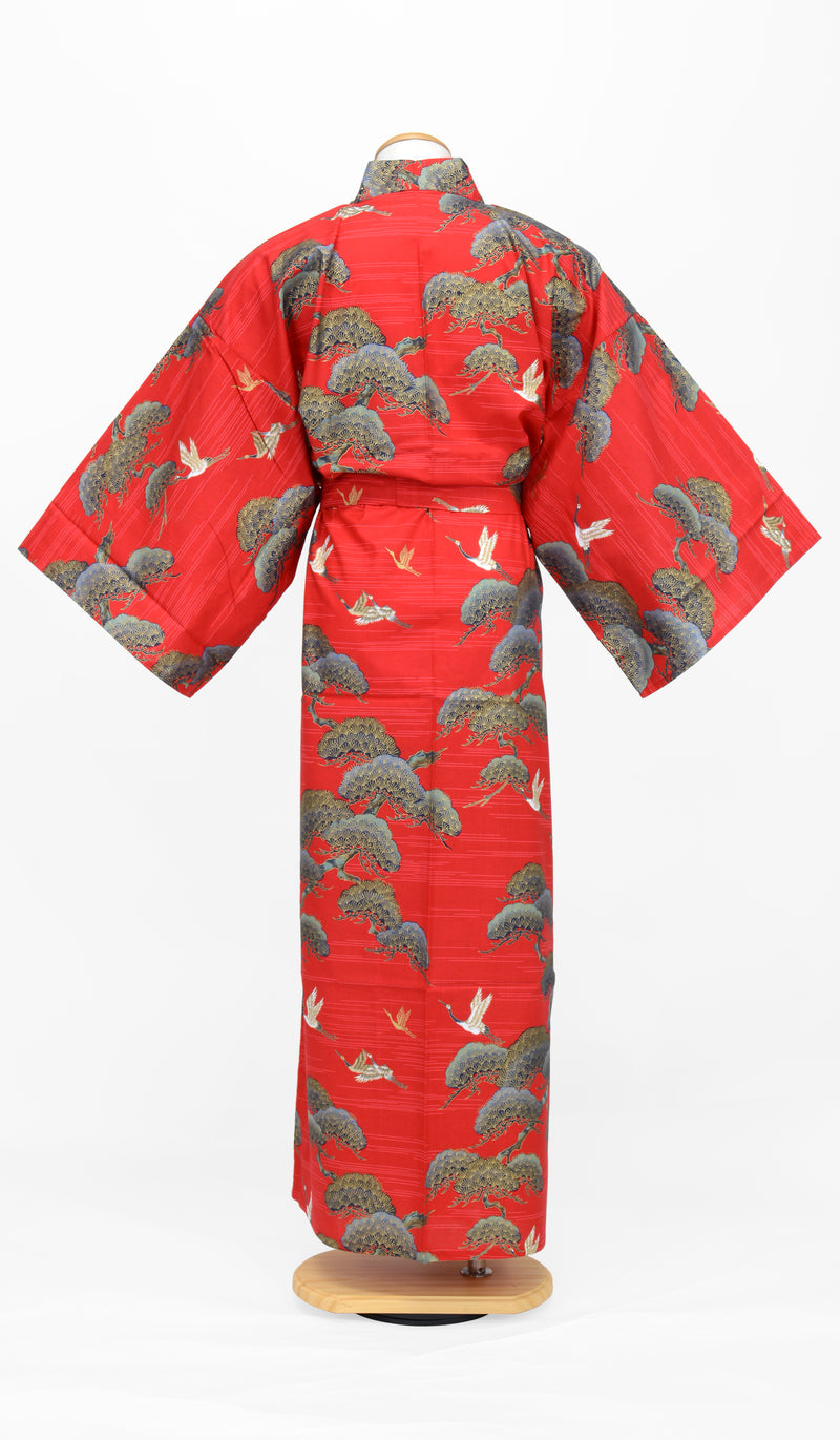 YUKATA Pine and Cranes