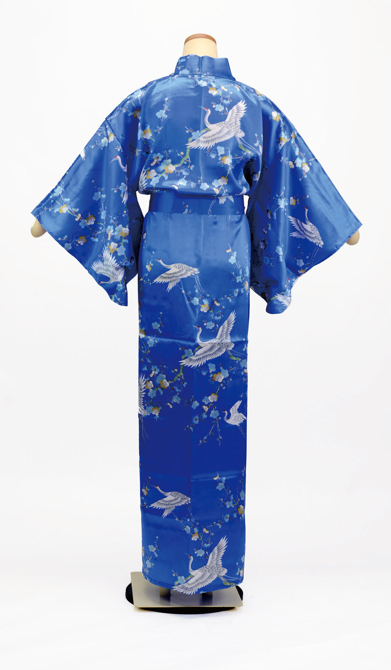 KIMONO Plum and Cranes