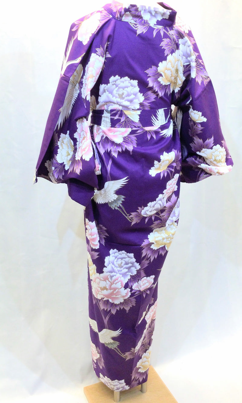 YUKATA Peony and Cranes
