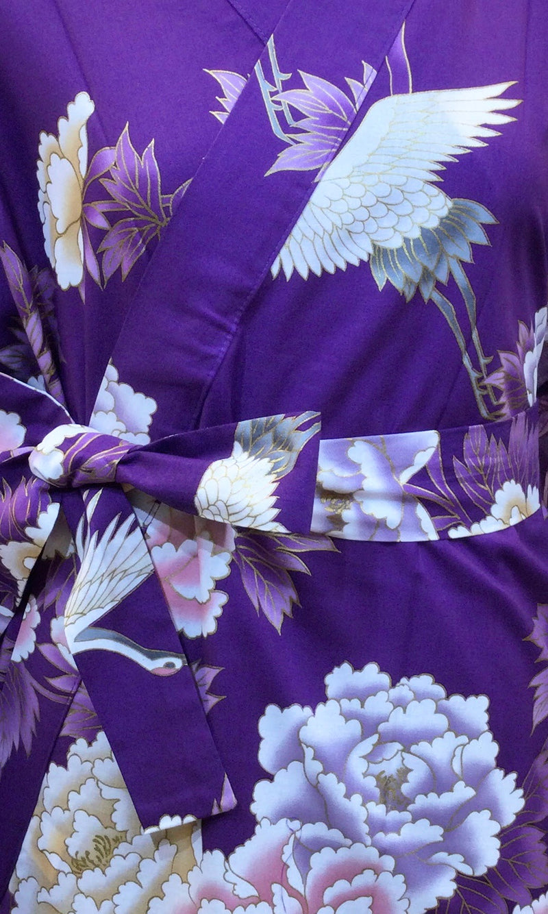 YUKATA Peony and Cranes