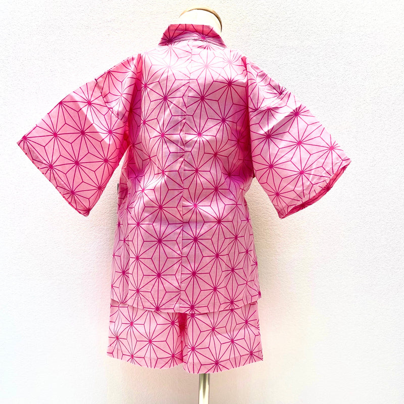 子供用 甚平 鬼柄麻の葉
