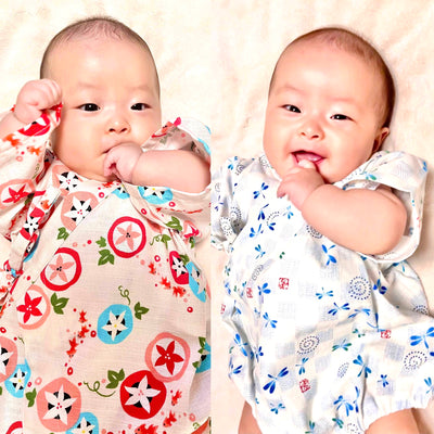How about a Japanese pattern romper for your baby?