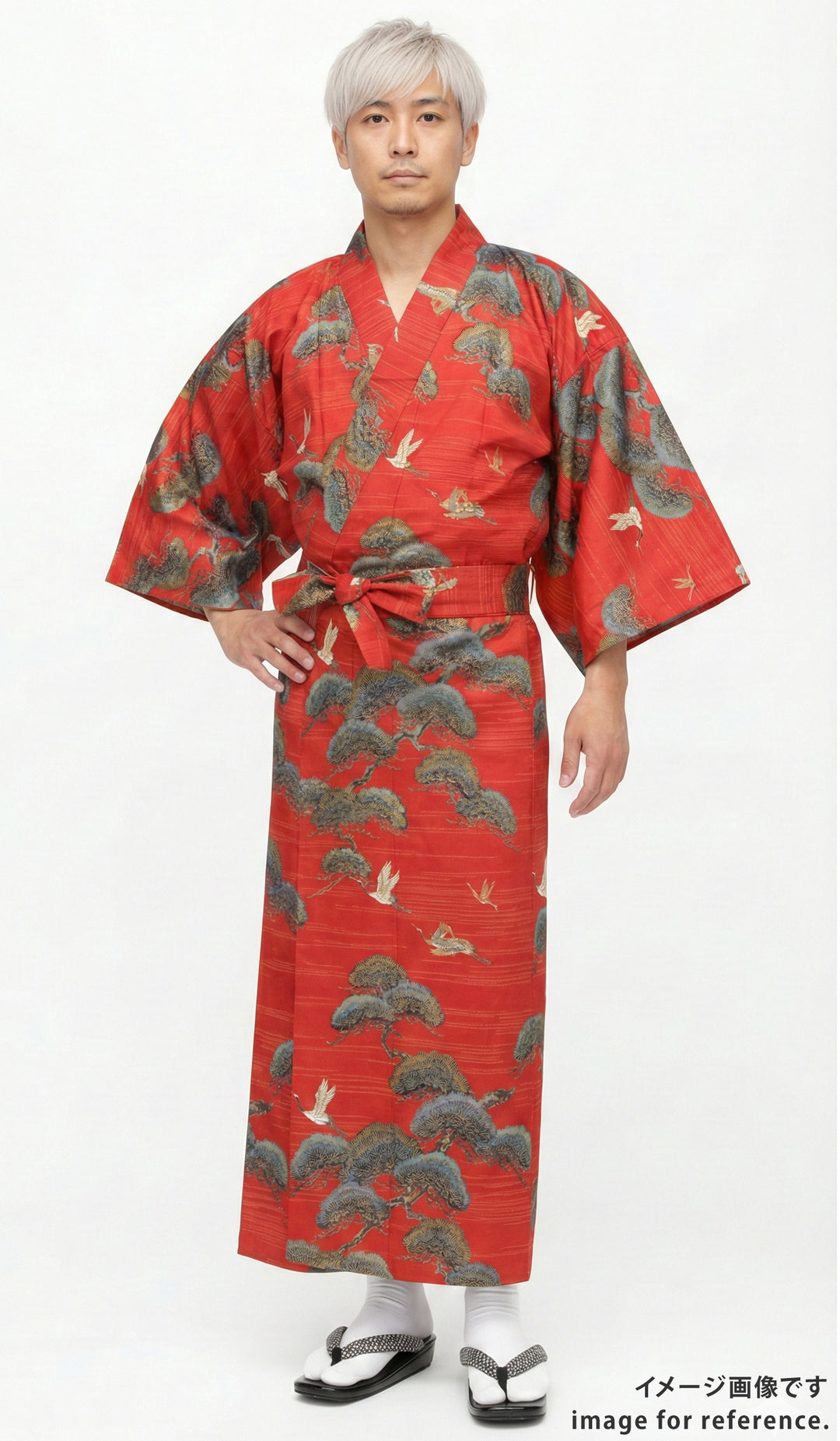 KIMONO Pine and crane – musubi-kyoto-｜Kimono&Yukata