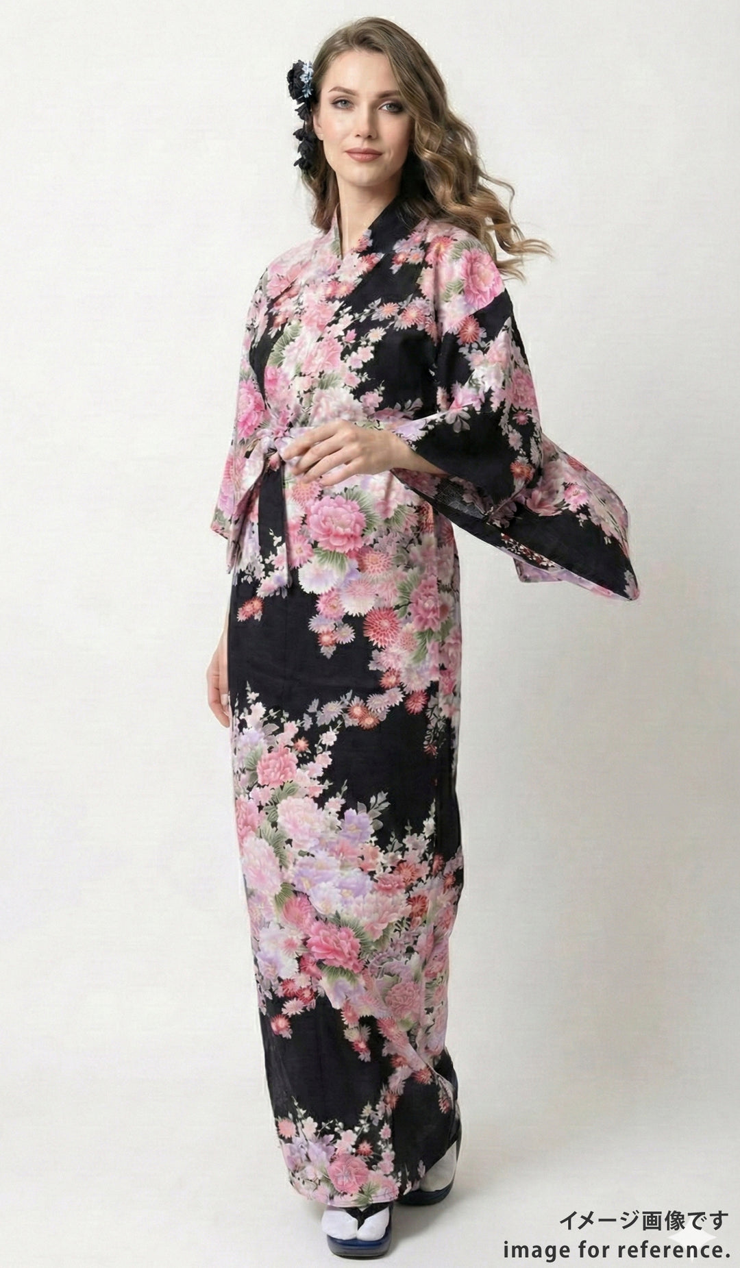 KIMONO Flowers and Plum – musubi-kyoto-｜Kimono&Yukata