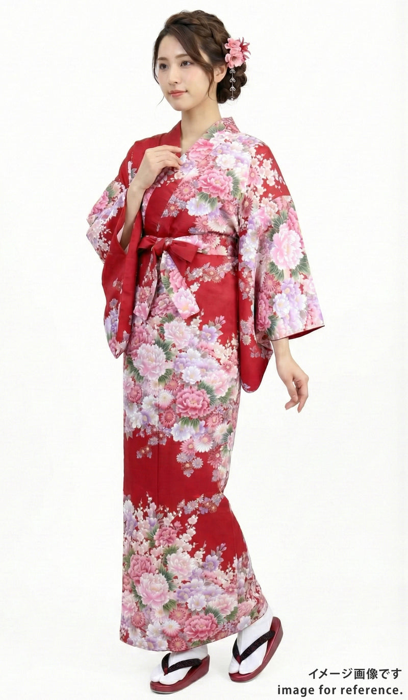 KIMONO Flowers and Plum – musubi-kyoto-｜Kimono&Yukata