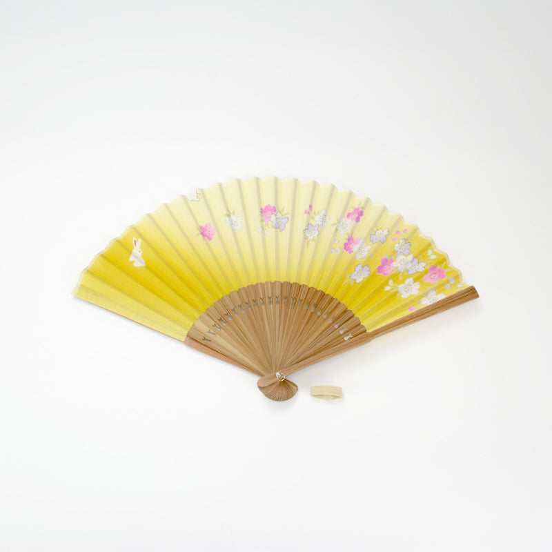 Folding fan, Sakura rabbit