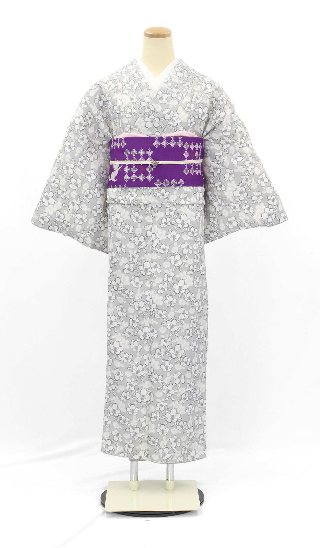 被布 セパレート着物セット 鶴ブラック✕ホワイト 被布 セパレート着物