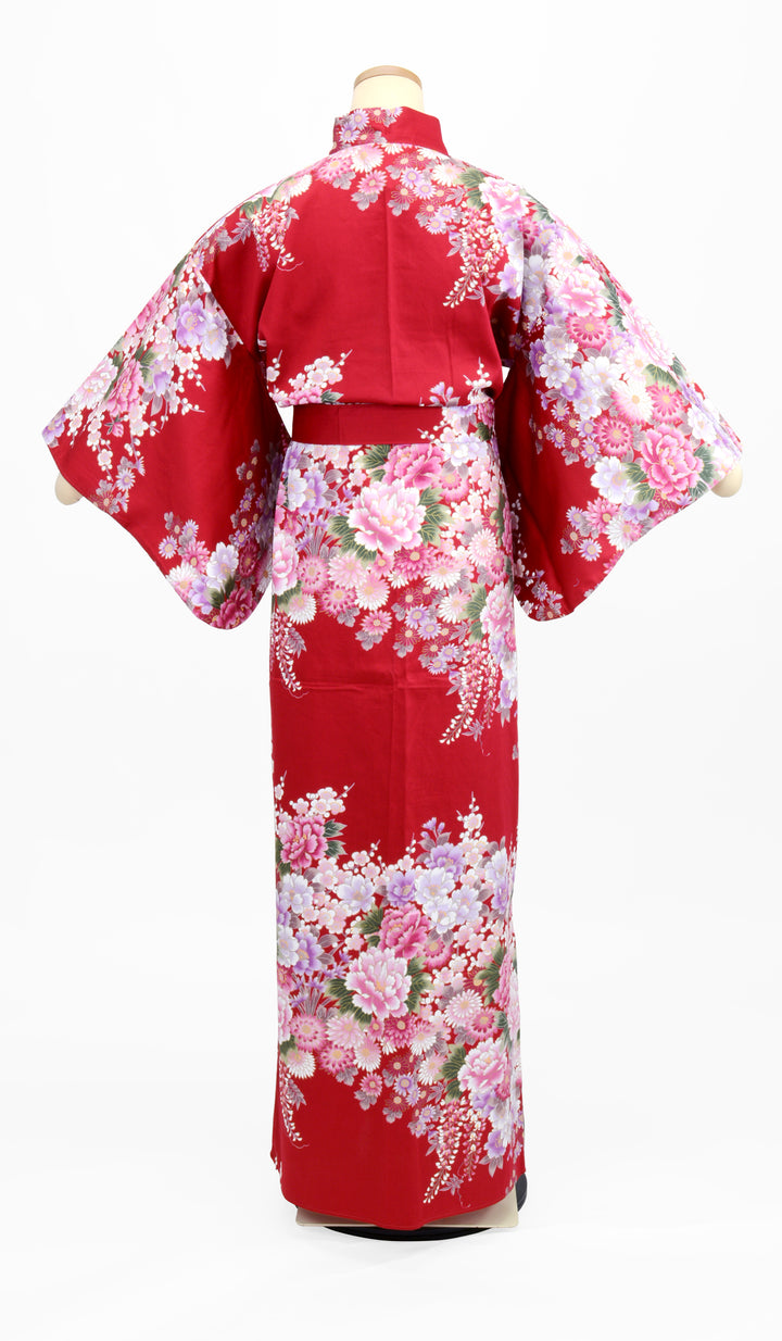 KIMONO Flowers and Plum – musubi-kyoto-｜Kimono&Yukata