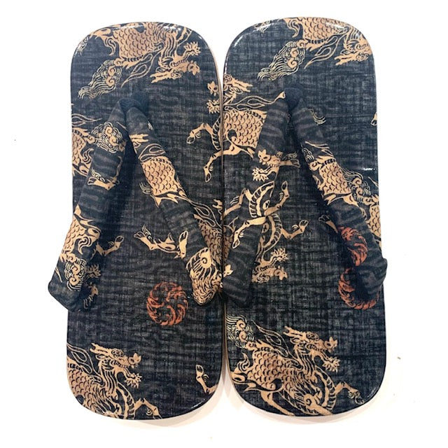 和装着物 雪駄セット 紳士用 雪駄 総柄 – musubi-kyoto-｜Kimono&Yukata