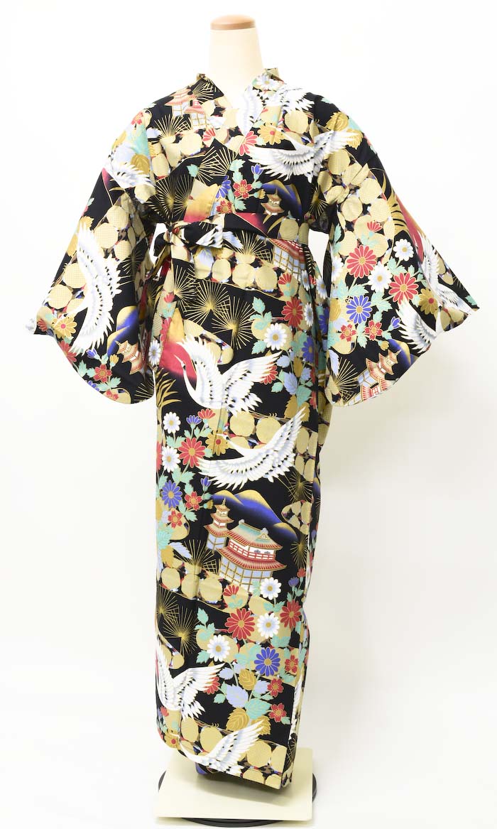 KIMONO 着物 155-170cm レンタル】友禅 訪問着 11点フルセット | 身長155-171cm