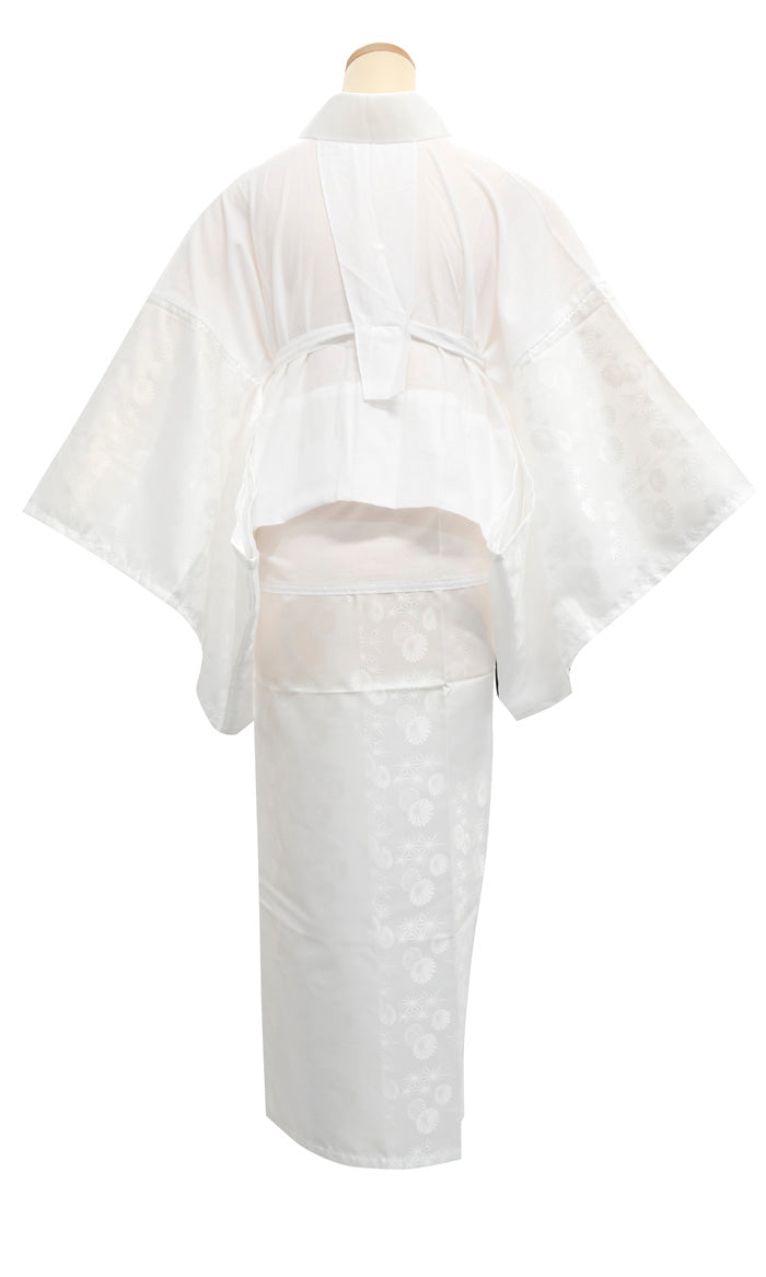 Can Never Go Wrong - Black Kimono Top with White Bell Bottom